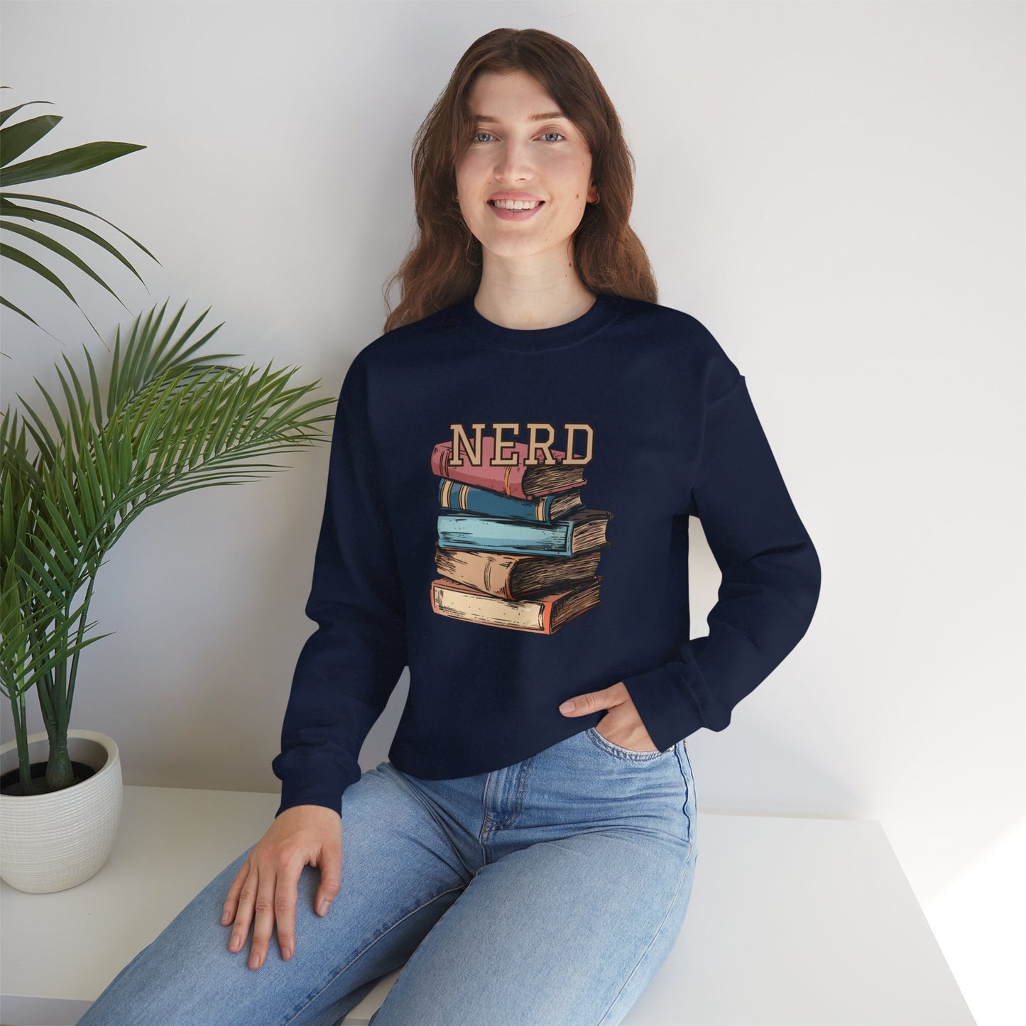 NERD w/books - sweatshirt