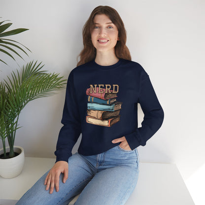 NERD w/books - sweatshirt