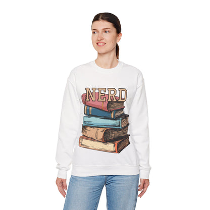 NERD w/books - sweatshirt