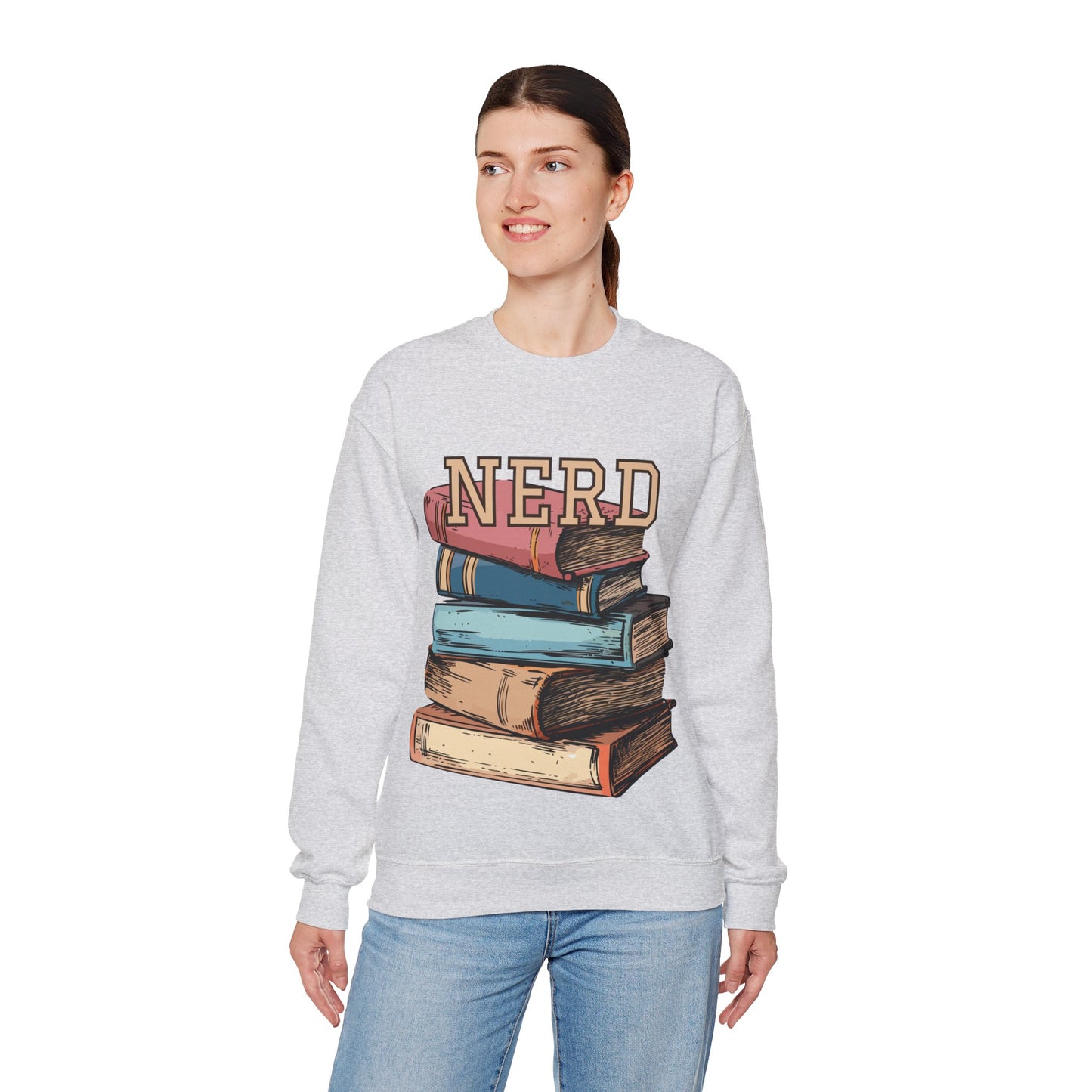 NERD w/books - sweatshirt