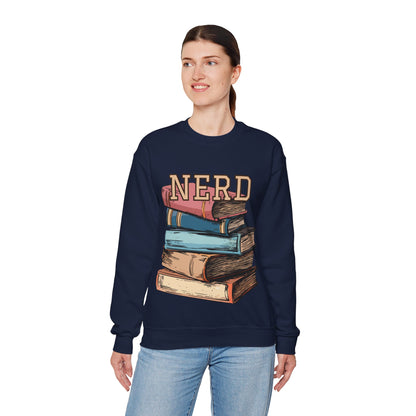 NERD w/books - sweatshirt