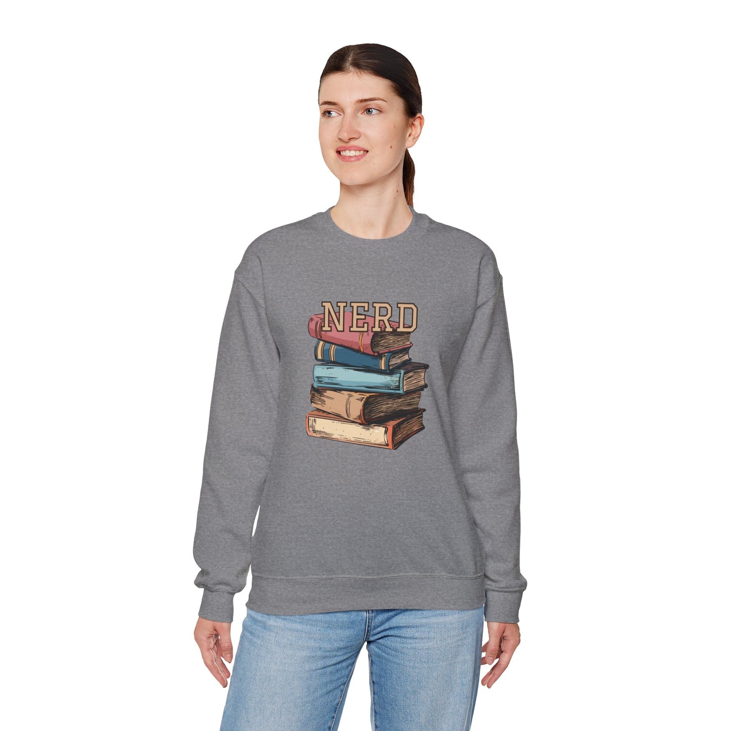 NERD w/books - sweatshirt