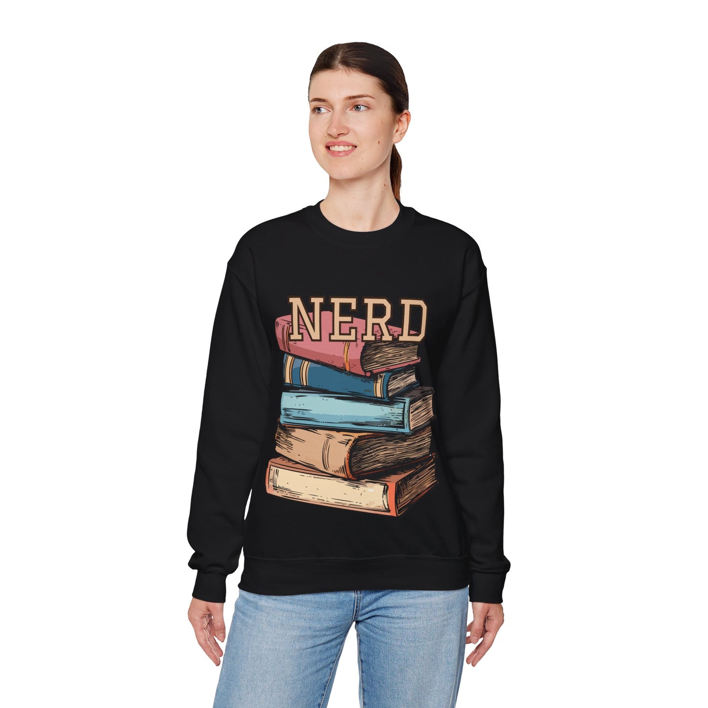 NERD w/books - sweatshirt