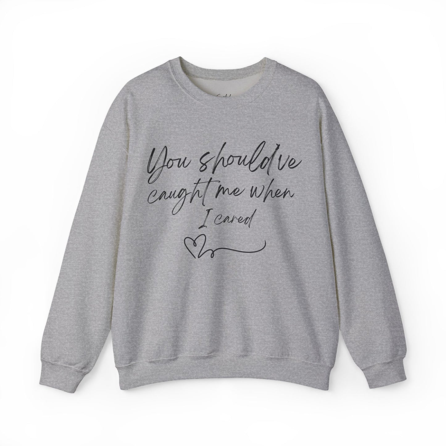 You should've caught me when I cared - sweatshirt
